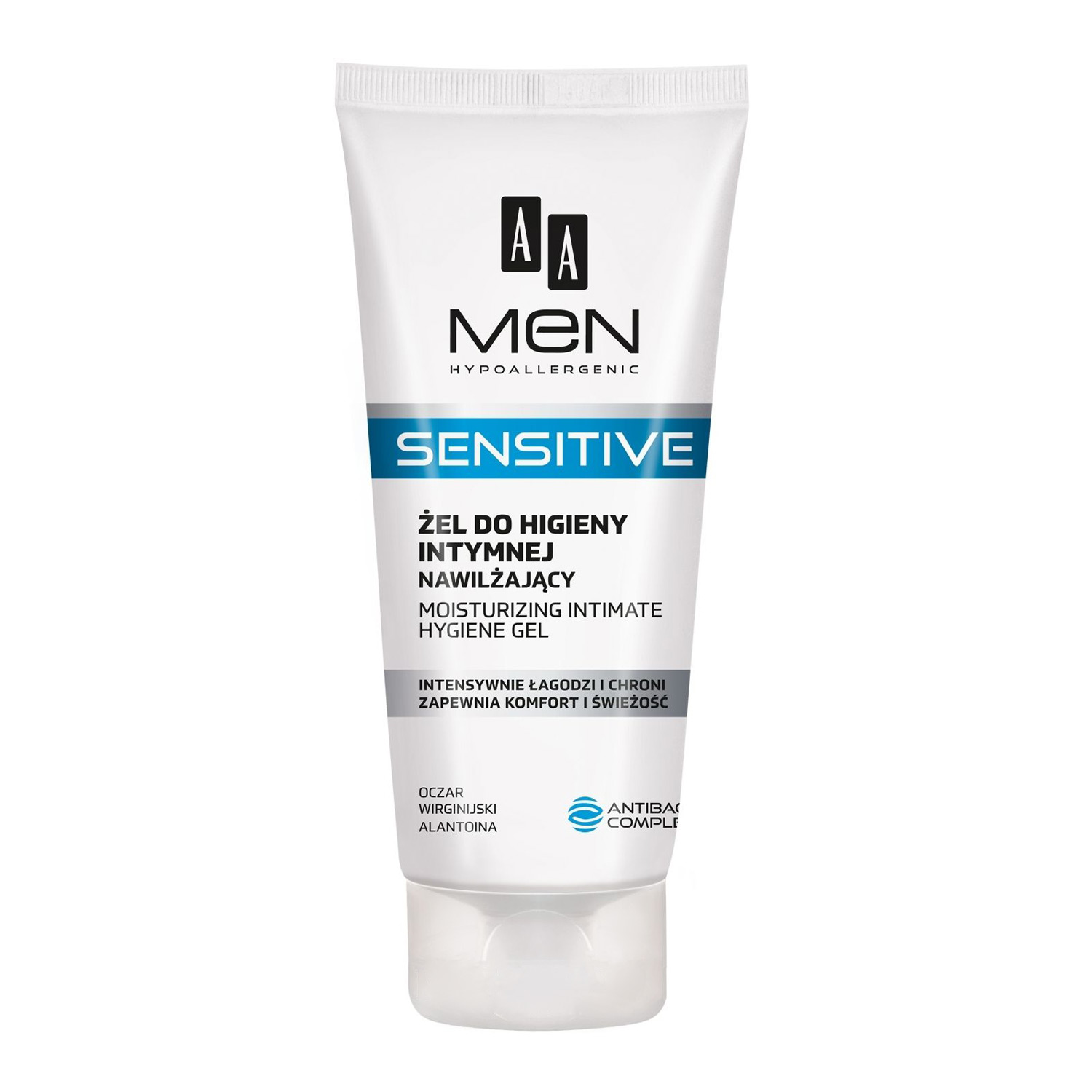 Чоловічий зволожувальний гель для інтимної гігієни AA Men Sensitive Moisturizing Gel For Intimate Hygiene, 200 мл